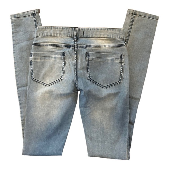 Free People Light Wash Skinny Jean Leggings Stretch Blue Pants Womens 25L - Picture 2 of 5